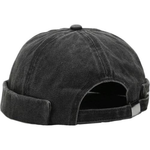 Vintage Street Dance Hip Hop Hat Adjustable Brimless Melon Beanie Cap for Unisex