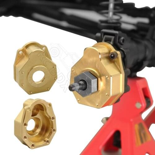 Outer Portal Drive Housing Brass Heavy Counterweight for 1/10 RC Crawler Traxxas TRX-4 TRX-6 Upgrade Parts