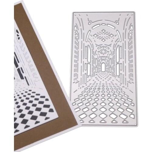 Gate Door Metal Cutting Dies Stencil DIY Scrapbooking Album Stamp Paper Card Embossing Craft Decor