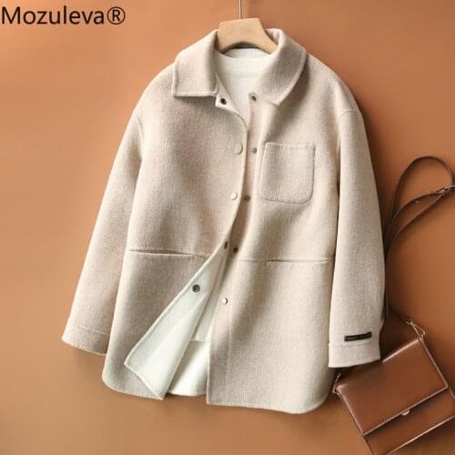 Mozuleva Japanese handmade woolen coat wool womens woolen coat womens 2021 new woolen coat womens autumn