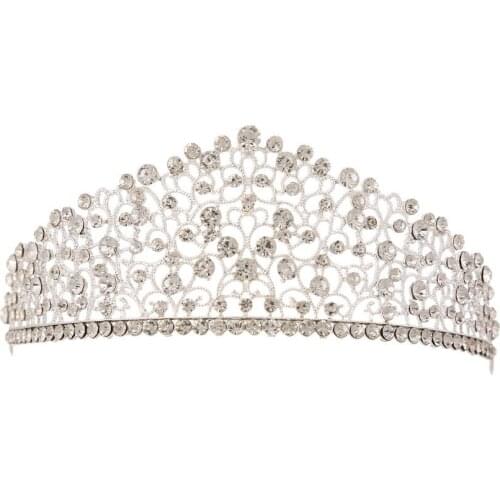 2018 Wedding Bridal Hair Crowns Hair Tiaras Silver Crystal Wedding Party Hair Jewelry For Women Vintage Accessories