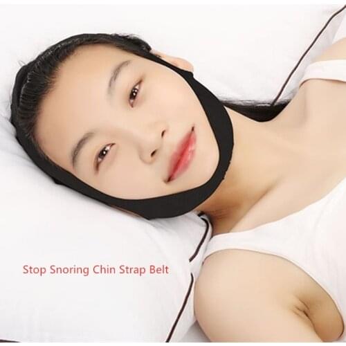2020 1pc Anti Snore Stop Snoring Chin Strap Belt Anti Apnea Jaw Solution Support Woman Man Health Sleeping Anti Snore Device