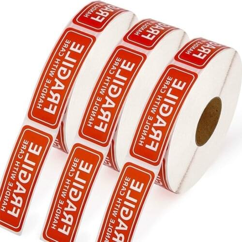 150PCS Fragile Stickers Please Handle with Care Thank You Warning Labels for Goods Decoration