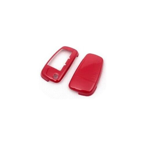 Gloss RED Remote Flip Key Cover Case Skin Shell Cap Fob Protection Hull S Line for Audi A3 A4 A6 Q5 Q7 TT R8