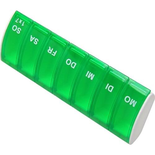 Weekly Pill Cases Medicine Storage For Week Tablet Sorter Dispense Box Container Daily Pills Case For Healthy Plastic Box