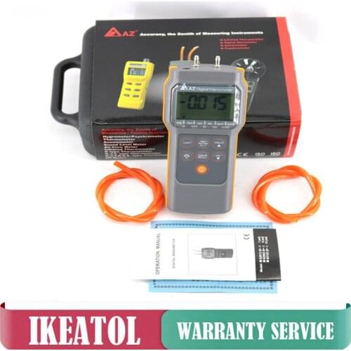 High Precision AZ82062 Digital Pressure Manometer Differential Pressure Gauge Measuring Range 6psi