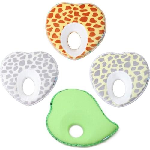 Baby Head Pillow Cartoon Toddler Newborn Sleep Positioner Anti Roll Cushion Flat Head Pillows Protection with Retail Package