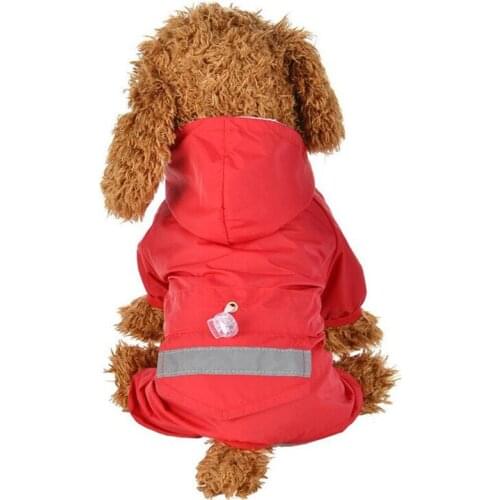 Hot Sale Pet Dog Raincoat The Dog Face Pet Clothes Jumpsuit Waterproof Dog Jacket Dogs Water Resistant Clothes for Dogs Pet Coat