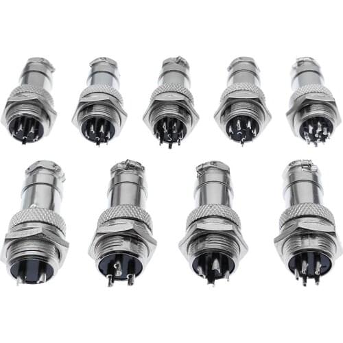 Free shipping GX16 Aviation Circular Connector 2Pin3pin4pin 5pin6pin7pin8pin9pin10pin Male & Female plug connectors