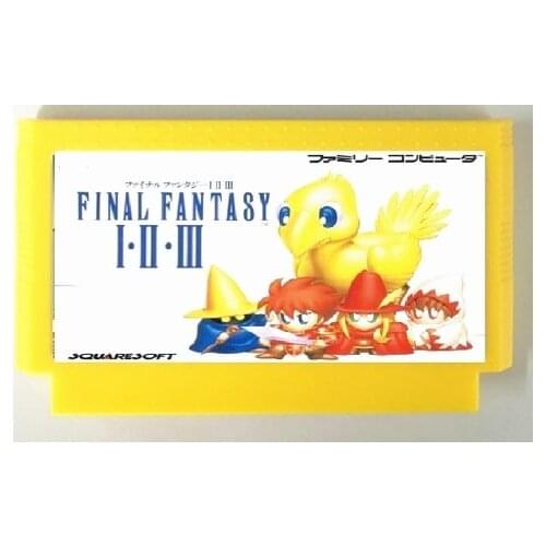 60PINS GAME CARTRIDGE FINAL FANTASY I, II, III 6in1 Game Cartridge for 8 bit game cartridge