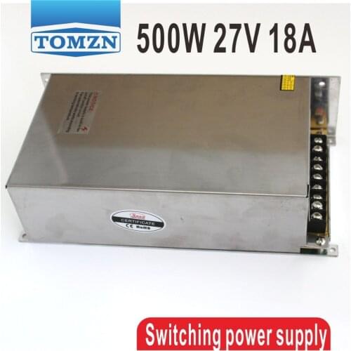 500W 27V 18A 110V INPUT Single Output Switching power supply for LED Strip light AC to DC