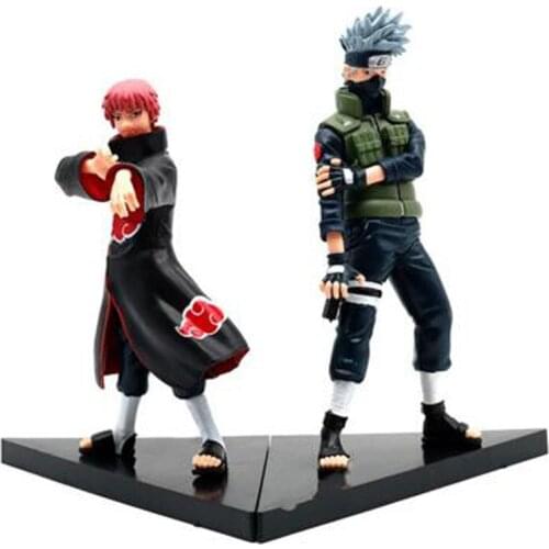 Naruto Shippuden Hatake Kakashi VS Sasori Figures Model Collectible Toys Doll