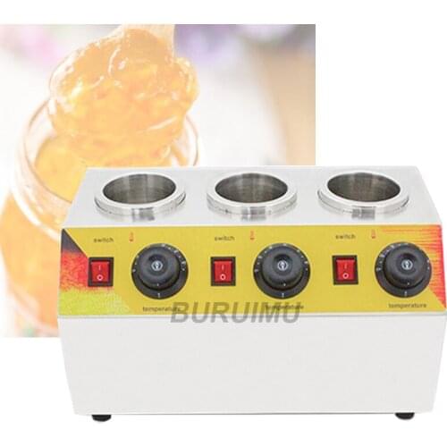 Commercial Jam Sauce Bottles Warmer Machine Ketchup Chocolate Heater Sauce Warmer Electric Stainless Steel