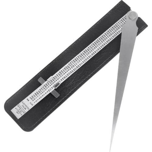 Stainless Steel Taper Welding Feeler Gauge Gage Depth Ruler Gap Hole Inspection For Measurement Tool