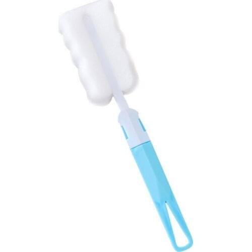 Kitchen Wash Cup Brushes Long Handle Cleaning Sponge Brush Cup Baby Milk Bottle Brush Cup Glass Cleaning Brush