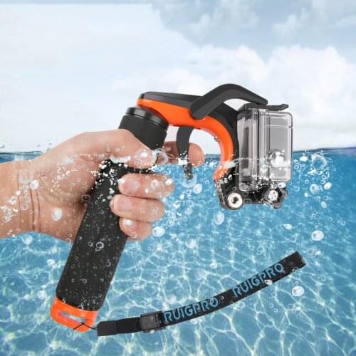 Floating Bobber Grip Pistol Trigger Set for GoPro Hero 6 5 7 Xiaomi Yi 4K SJCAM SJ4000 H9r Cam Phone Dome Go Pro Accessory