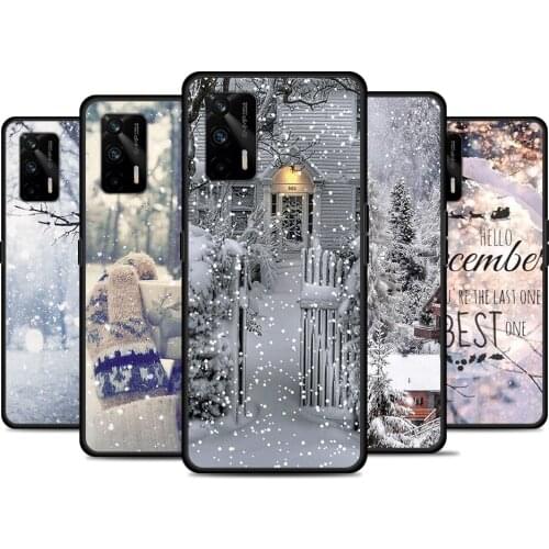 Landscape Winter Light Snow For Realme 8 GT Neo Flash Edition Explorer Master Q3 Pro Narzo30 C21 C20 C11 C20A C21Y Phone Case
