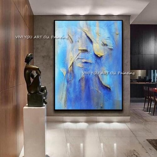 100% Hand-painted Elegant gold Abstract Painting Large Gold Painting Texture Art oil Painting For Living Room Home Wall decora