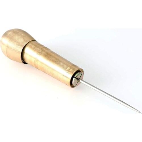 Copper Taper Upper Shoe Cone Copper Handle Hook Needle Hollow Needle On Sole Pin Cone Sewing Bag Repair Shoes