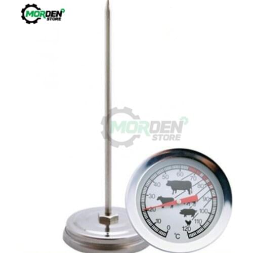 Metal Instant Read Pocket Probe Digital Thermometer for BBQ Food Cooking Meat Gauge 0 Degrees to 120 Degrees