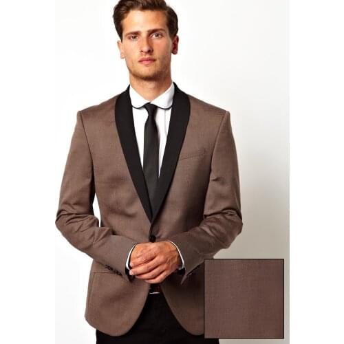 2017 Latest Coat Pant Designs Brown Men Suit Wedding Suit for Men Style Suits Blazer Slim Fit Custom 2 Piece Tuxedo Masculino