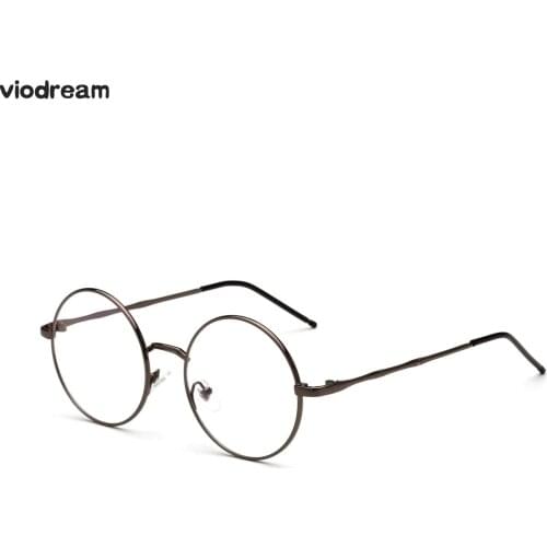 Viodream Alloy Unisex Korean Style Retro Round Metal Students Myopia Reading Glasses Frame Prescription Eyewear Oculos De Grau