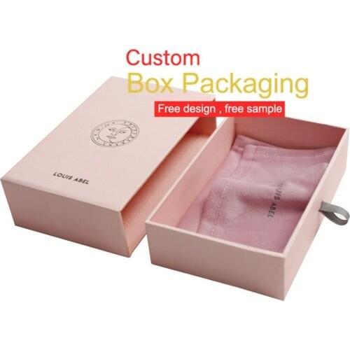 Custom Logo Printing Luxury High Quality Recycle Sliding Style Cardboard Paper Packaging Gift Drawer Box