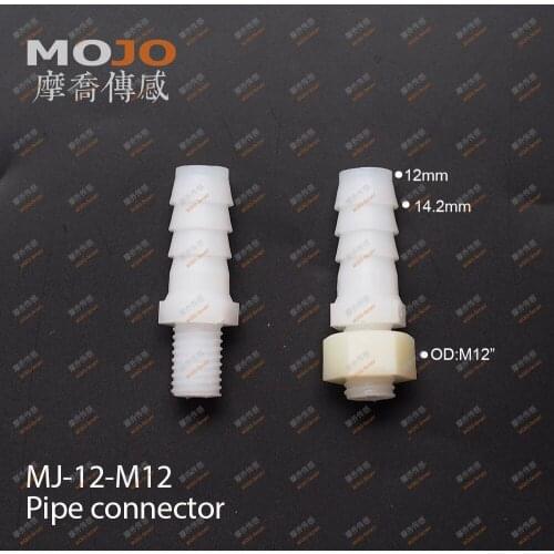 2020 (10pcs/Lots) MJ-12-M12 straight-through joint 12mm to M12 male thread connector pipe fitting