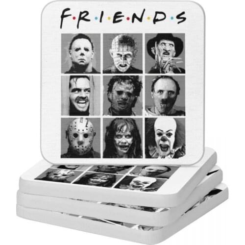 PSYCHODYNAMICS HORROR Diatomite Square Round Coaster Water Absorption Cup Bonsai Mat Soap Toothbrush Pad Wholesale Diameter 10cm