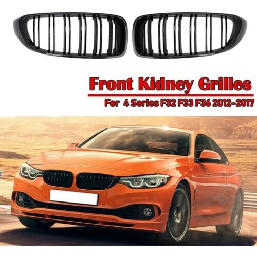 Car Dual Slat Front Bumper Kidney Grille Grill for-BMW 4 Series F32 F36 F82 2012-2017