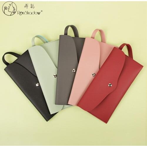 Ronshadow Portable Triangle PU Makeup Brushes Bag Storage Box Pouch Beauty Cosmetics Make Up Bag Tools