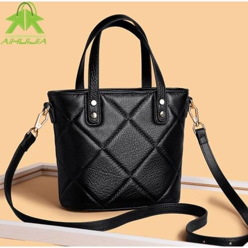 Luxurious Genuine Leather Female Shoulder Bags Designer Lozenge Messenger Bag 2021 New High Quality Handbag Fashion for Women