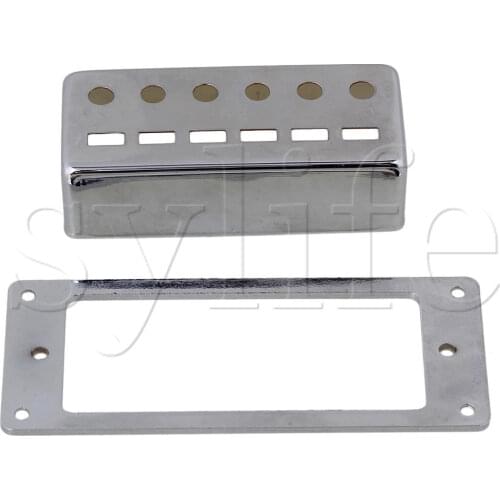 Silver Chromed 52mm 6-string Guitar Humbucker Pickup Cover Frame