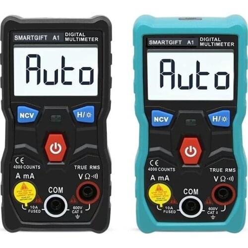 SMARTGIFT-A1 Digital Multimeter tester 4000 counts Auto Range True RMS with NCV DATA HOLD LCD backlight+Flashlight