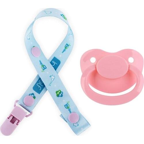 ABDL adult baby size pacifier with lanyard clip DDLG adult pacifier dad girl dummy Dom adult silicone pacifier 2021