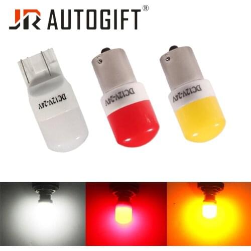 60x Ceramic LED 12-24V S25 T20 1157 BAY15D P21/5W LED Bulb 1156 BA15S P21W 7440 7443 Car Light DRL Daytime Running Reverse Lamp