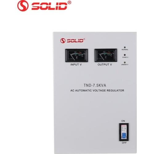 SOLID TND-7.5KVA 10KVA Single Phase Voltage Regulator Stabilizer Servo Motor Type Reasonable Price