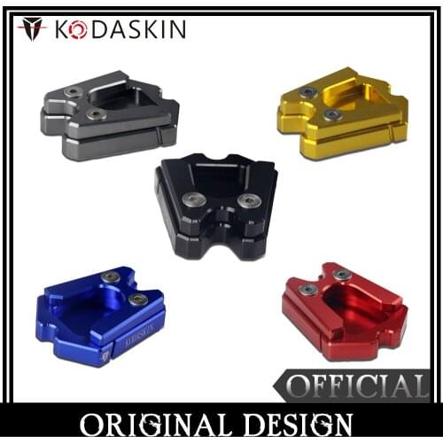 KODASKIN Motorcycle Kickstand Extension Plate Foot Side Stand Enlarge Pad for Vespa GTS GTV 3Vie