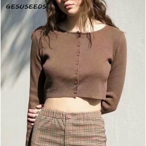 White pink kawaii cropped cardigan women knit cropped sweater top black sexy sweaters cute knitted sweater vintage fall 2019