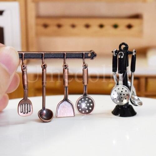 1/12 Dollhouse Miniature Kitchen Utensils Tool Pretend Play HouseDecoration Doll Food Fit Toy Accessories