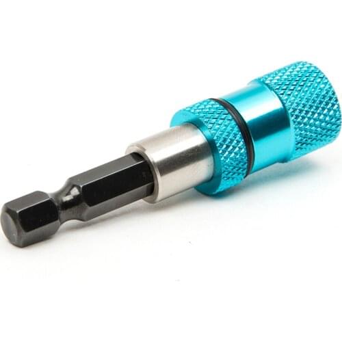 1pc Quick Release Bit Holder 1/4 Inch Hex Bit Holder Socket Magnetic Screwdriver Bit Holder Extension Bar
