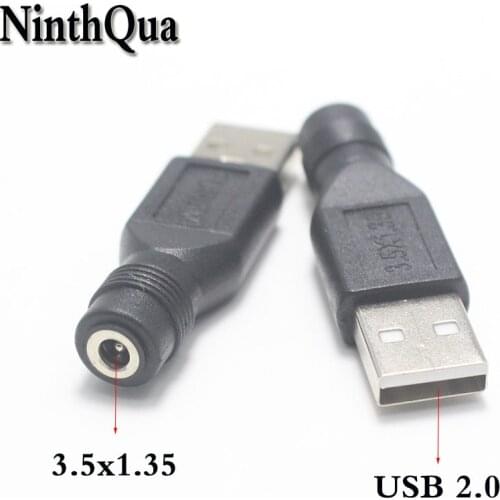 1pcs USB 2.0 Male DC Power Plug to 3.5*1.35mm 4.0*1.7mm 5.5*2.1mm Female jack Extension Cord Charging Connector