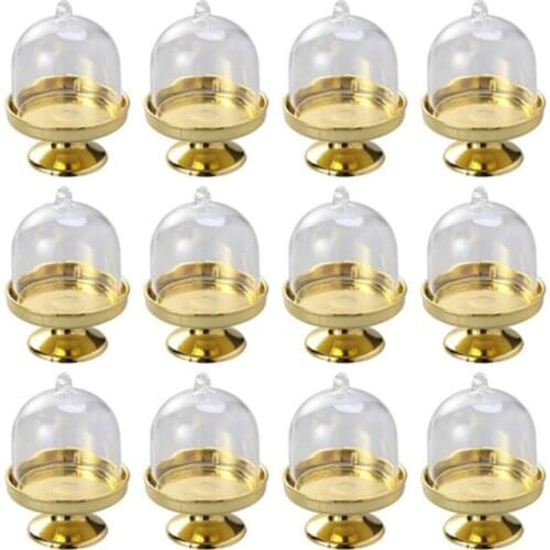 12pcs Plastic Candy Box Wedding Gift Boxes For Guests Tray Modeling Shape Candy Boxes Party Favors Candy Holders Gift Boxes