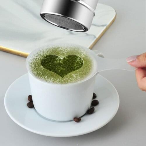 16 Pcs Coffee Stencils Cappuccino Latte Fancy Coffee Printing Template Spray Cake Decoration Tools DIY Art Stencils Kitchen Tool