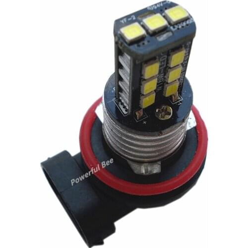 2 x H8 H11 7.5W cold white 2835SMD LED automobile fog lamp DRL lights bulb for Peugeot 308 2011-13, 408 2009-13 car