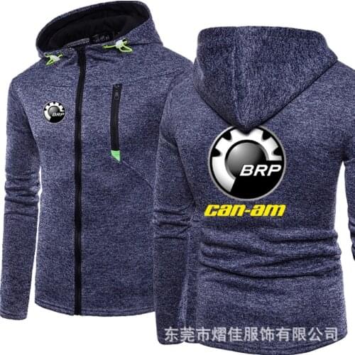 2020 Fashion Men Winter Autumn Mens Motorcycle BRP Hoodies Cotton Casual Zip Male Hooded Coats