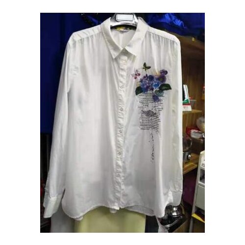 2021 new Wholesale Original Spain .laugiseD White embroidered blouse for ladies