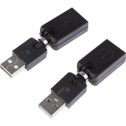 4x USB2.0 A Male To USB Female 360Degree Rotation Extension Adapter