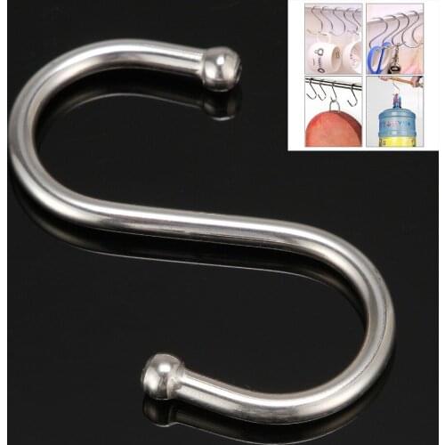 50 Pcs/lot S/M/L/XL Powerful "S" Shape Type Stainless Steel Storage Hanger Hooks Organizer Choose