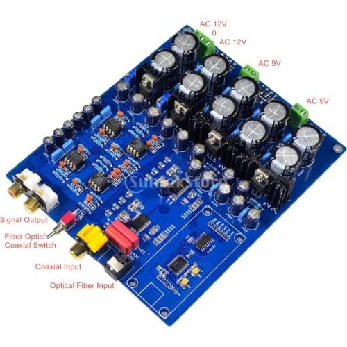 AK4396VF AK4113VF JRC5532 NE5534 Decoder DAC Fiber Coaxial USB Input Board